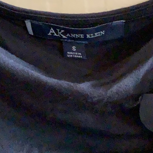 Black Anne Klein Top - Picture 5 of 9